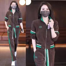 批发今年流行的时尚套装2026秋冬季<b class='q'>新款</b>搭配一整套<b class='q'>运动服</b>休闲两件套