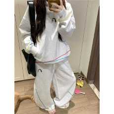 批发学院风运动服套装女2026春秋新款宽松时尚韩版连帽<b class='q'>卫衣</b>休闲两件套