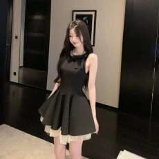 批发<b class='q'>赫本</b><b class='q'>风</b>千金穿搭气质小礼裙女夏新款收腰显瘦高级感气质甜美连衣裙