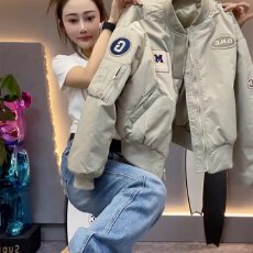 批发2026秋冬季新款女士加厚飞行夹克外套小个子休闲百搭夹棉棒球服