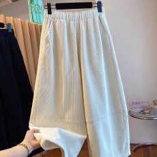批发灯芯绒裤子女秋冬季加绒加厚2026新款宽松阔腿裤直筒裤九分裤子