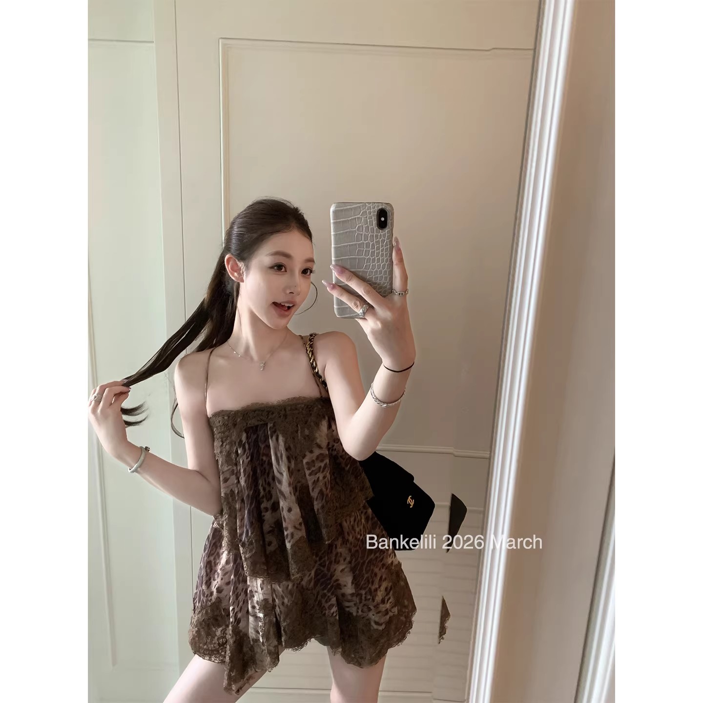밤나무 코코아 색상 추가 필리핀 린 안개가 자욱한 레이스 백리스 슬립 프릴 드레스 롱 코트 여성 여름