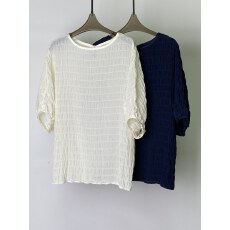 批发深圳一品2026春夏新款时尚圆领蝙蝠袖重工褶皱百搭<b class='q'>真丝</b><b class='q'>衬衫</b>上衣女