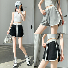 批发实拍<b class='q'>运动</b>休闲短裤女2026夏季新款高腰宽松拉条显瘦百搭热裤女