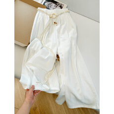 批发韩版洋气<b class='q'>休闲</b>裤女夏季2026新款高腰显瘦宽松<b class='q'>时尚</b>百搭垂感阔腿长裤