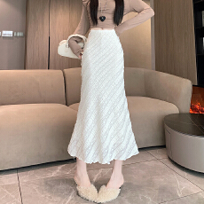 批发实拍法式<b class='q'>蕾丝</b>花边半身裙2026春夏新款气质中长款高腰鱼尾中长裙女