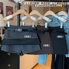 批发<b class='q'>实拍</b>韩系高腰半身裙女2025秋冬新款显瘦百搭a字防走光裤短裙子女