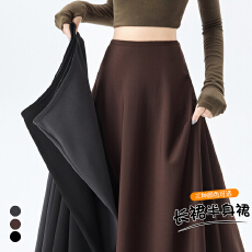 实拍a字半身裙女2026春夏秋新款法式高腰显瘦长裙大摆气质伞裙女