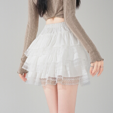 批发实拍芭蕾风蛋糕<b class='q'>半身裙</b>女2026春夏新款高腰显瘦防走光a字蓬蓬短裙