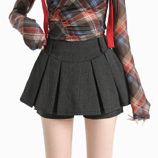 批发实拍格纹裙2026春夏新款<b class='q'>百褶</b>半身裙女高腰显瘦性感防走光超<b class='q'>短裙</b>子