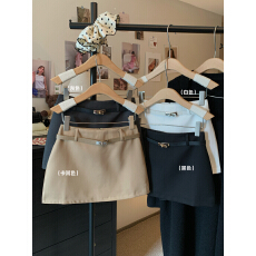 批发灰色西装短裙<b class='q'>女</b>2026春夏新款高腰紧身显瘦a字裙小个子包臀半身裙