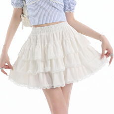 批发实拍白色蛋糕裙<b class='q'>半身裙</b>女2026春夏季<b class='q'>新款</b>时尚百搭公主短裙蓬蓬裙女