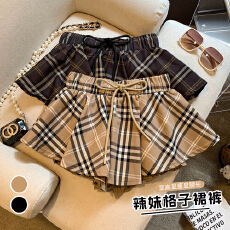 批发实拍夏季新款拼色学院风格纹百褶短裙女高腰显瘦<b class='q'>百搭</b>休闲半身裙女