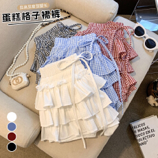 批发实拍甜美荷叶边系带防走光蛋糕裙女夏季显瘦<b class='q'>百搭</b>小个子半身裙短裙