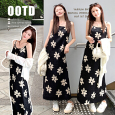 現货~早春仙女套装度假简约缎面吊带裙松弛气质绝美开衫两件套裙