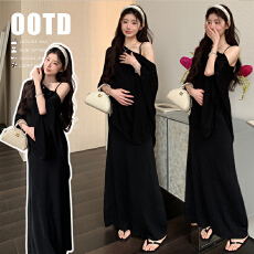 批发实拍現货~2026早春新品懒人清冷千金气质针织披肩吊带温柔风套装