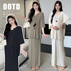 批发实拍现~2026<b class='q'>夏</b>装懒人套装时尚穿搭显瘦简约上衣+半身裙两件套裙