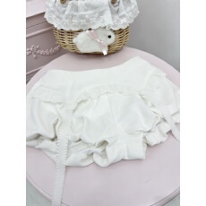 批发DoggyQin 千金Jennifer/蕾丝花边胸衣马海毛针织<b class='q'>开衫</b>花苞裤三件套