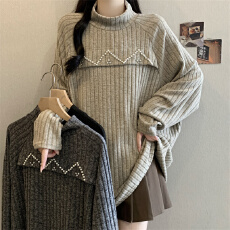 批发实拍<b class='q'>秋</b>冬大码半高领抓绒保暖长袖T恤打底衫宽松内搭中长款上衣女