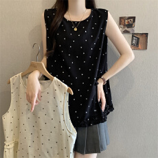 批发实拍<b class='q'>夏装</b>新款大码<b class='q'>女</b>装荷叶边设计吊带<b class='q'>女</b>高级感无袖背心<b class='q'>女</b>T恤