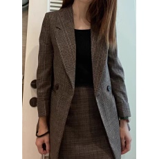 批发格子西装<b class='q'>外套</b>女韩版宽松2025春秋<b class='q'>新款</b>学生复古网红小西服韩国上衣