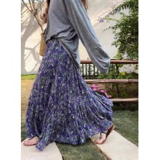 批发新款碎花<b class='q'>裙</b>2026春秋季<b class='q'>半身裙</b>高腰大摆气质长<b class='q'>裙</b><b class='q'>宽松</b>显瘦复古a<b class='q'>字</b><b class='q'>裙</b>