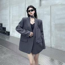 批发气质飘带设计2026西装外套高级宽松春秋新款感小众小个子西服女