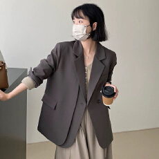 批发灰色<b class='q'>西装</b>外套<b class='q'>女</b>新款时尚总裁气质职业正装工作服高级感西服套装秋