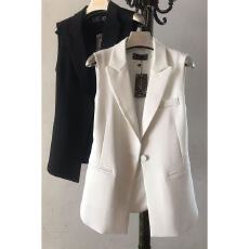 批发春夏秋新款西装马甲女韩版外套短款白色外穿<b class='q'>百搭</b>坎肩背心马夹