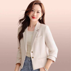 批发<b class='q'>女</b>式小个子高级短款2026春秋新款休闲气质西服上衣西装外套