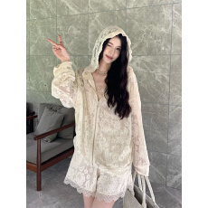 批发2026时尚新款小香风套装女春夏高级感<b class='q'>蕾丝</b>宽松显瘦上衣<b class='q'>短裤</b>两件套