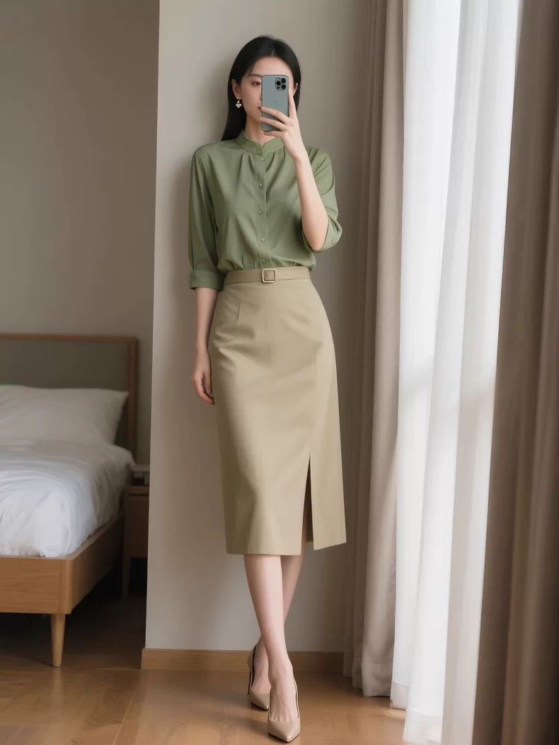 BY28475# 早秋季新款女装时尚穿搭港风复古轻熟风两件套装半身裙子女士通勤 服裝批發女裝批發服飾貨源