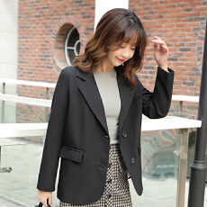 批发黑色小西装外套女2026春秋最新款宽松韩版学生150cm小个子西服ins
