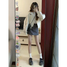 批发2024春秋款棒球外套女美式复古春秋新款宽松百搭休闲夹克上衣