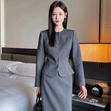 批发高级感轻熟风气质名媛上衣秋季套装长袖复古法式修身小众西装外套