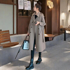批发气质薄风衣女中长款2026春秋装新款韩版<b class='q'>显瘦</b>夹克上衣宽松大衣<b class='q'>外套</b>