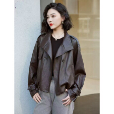 批发美式高档皮衣外套女短款2026<b class='q'>秋</b>季新款立领气质机车服皮夹克洋气