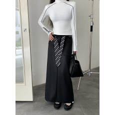 批发实拍实价冬季高腰直筒<b class='q'>半身</b>PU皮裙中长款气质开叉百搭显瘦包臀长裙