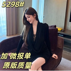 批发FAY千金派对垂坠荡领直角肩收腰捏褶胸前<b class='q'>蕾丝</b>包臀气质连衣裙