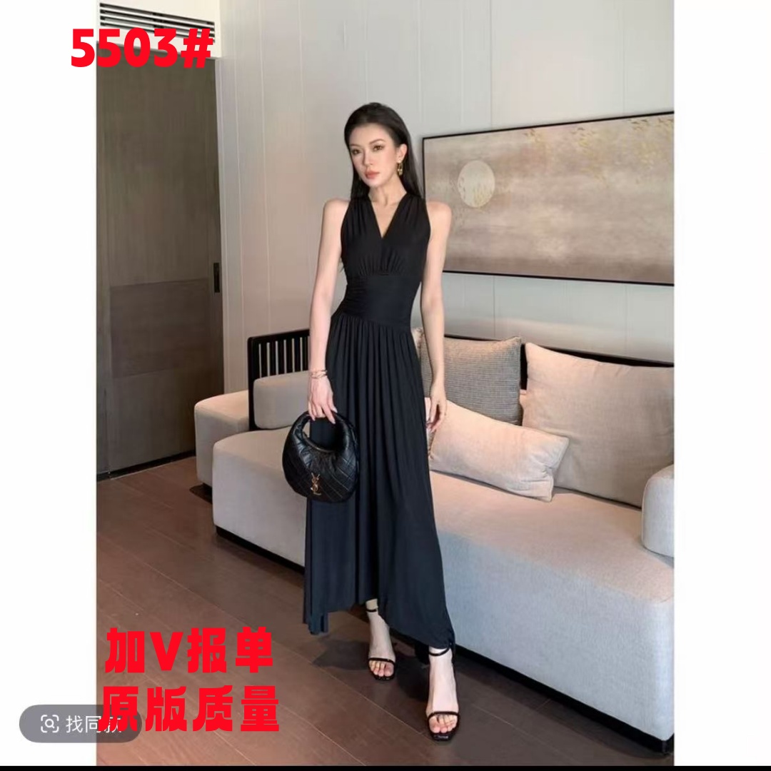 jijinqi 패션 프랑스식 민소매 허리 수축 슬림해 보이는 여름 롱 코트 빛 럭셔리 드레스 jc07lzxl138
