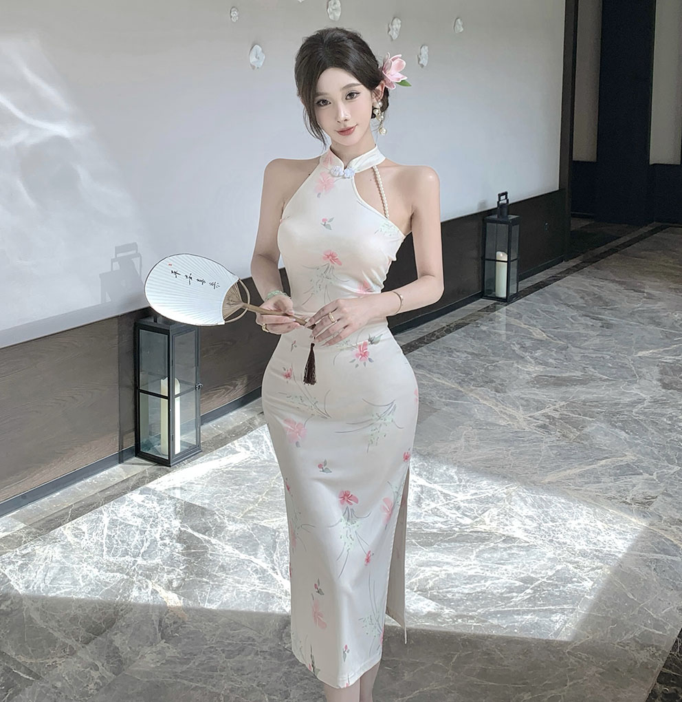 FA36388# 新款新中式富家小千金改良旗袍高级感修身气质连衣裙 服裝批發女裝批發服飾貨源