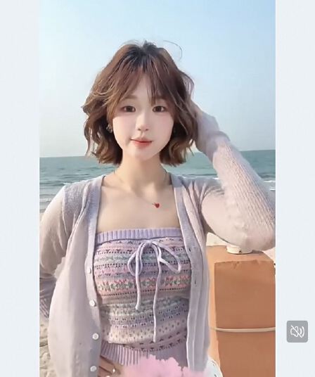 popchee 봄날 꽃 9 색상 자카드 얇은 니트 튜브탑