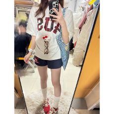 批发2026<b class='q'>新款</b>小个子三分裤美式藏青色<b class='q'>运动</b>短裤女夏季