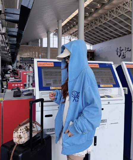 후아 면 복합 가을 겨울 지퍼 후드 티 스웨터 재킷 신선함 파란색 경기 사람들 달콤한 차가운 맨위 트렌디