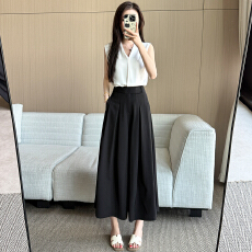 批发小个子垂感阔腿裤裙薄款2026女<b class='q'>夏</b>高腰显瘦裤裙