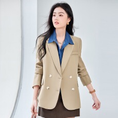 批发小西装套装女2022春<b class='q'>夏</b>新款小西装女七分袖小个子外套短款