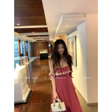 批发CloudSweet白云甜 faye迷花仙 易梦玲同款ch1le秀款度假裙连衣裙