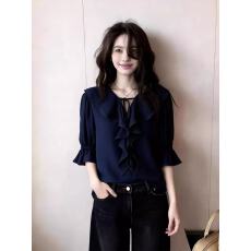 批发独特漂亮超好看上衣女2026年春季新款法式设计感小众时尚气质女装