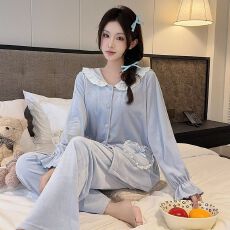 批发<b class='q'>实拍</b>冬季新款加厚海岛绒睡衣女韩版高级轻奢开杉保暖家居服套<b class='q'>装</b>