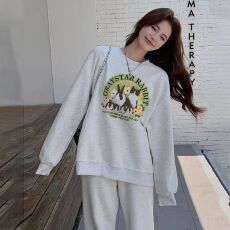 批发套装女宽松休闲时尚卫衣长袖长裤<b class='q'>运动服</b>春秋款年轻潮流两件套